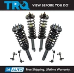 Trq Front Rear Complete Loaded Strut Assembly Shock Sway Bar Links Kit Set 8PC. Fixed Price $398.95.