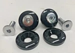 Chrome Black Flatside Tank Bolts Harley Gas Fuel Mounting Bobber. Fixed Price $18.00.