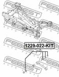Febest 10-22 Kia Sportage Camber Adjusting Eccentric Bolt 1229-022-KIT. Fixed Price $39.00.