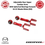 Godspeed Adj. Rear Upper Camber Arms W/ Spherical Bearings For 16-21 Mazda Miata. Fixed Price $160.00.