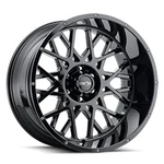 New 18X9 Vision 412 Rocker Gloss Black 8X165.1 8X6.5 ET12 Wheels Rims. Fixed Price $859.60.