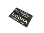 Data Plate Fits Classic Alloy Shelby American Cobra Ford #V411-8. Fixed Price $25.00.