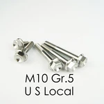 GR5 Titanium Flange Bolt Hex M10 1.25 20 30 35 40 45 50 60 70 80 90. Fixed Price $5.50.