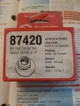 Single Rear Camber/toe Adjustment Nut For Gm New Older. Fixed Price $10.00.
