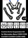 8PCS Rear Control Arm Suspension Kit For Mercedes Benz CL203 W203 Clk A209 C209. Fixed Price $75.00.