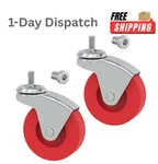 Big Red Pack 2.5" Swivel Caster Wheels Plate Mount 85LB Capacity TR6551. Fixed Price $13.11.