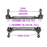 Godspeed Adjustable Sway Bar End Links 150MM-210MM Universal For Car Truck. Fixed Price $59.50.