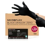 Ansell Microflex Black Dragon Zero Nitrile Powder Free Exam Gloves, Textured Fin. Fixed Price $102.00.