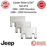 Spc Performance 1/16" Caster Shim Set Of 84-99 Jeep Cherokee 4WD #47241. Fixed Price $42.56.