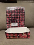 120 Disposable Plaid Christmas Food/snack Boat Trays 1/2 X 6 3/4 Tall. Fixed Price $7.50.