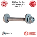 Spc Gm Rear Toe Cam +/- 2.0 Degree Adj. Range For 10-19 Lacrosse & 11-17 Regal. Fixed Price $45.78.