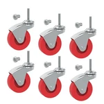 Big Red 2.5 Inch Stem Caster Wheels Set Of 6,HEAVY Duty 360 Degree Swivel Ste.... Fixed Price $28.67.