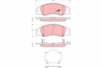 Trw GDB3367 Brake Pad Set, Disc For, Kia, (dyk). Fixed Price $50.87.