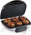 6 Serving Electric Indoor Nonstick Grilling Plates Removable Drip Tray New. Fixed Price $83.58.