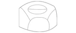 Genuine Toyota Lower Control Arm Castle Nut 90171-18003. Fixed Price $9.11.