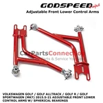 Godspeed Adjustable Front Lower Control Arms For Vw Golf 2015.5-2021 AK-121-A. Fixed Price $255.00.