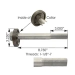 Bolt 1-1/8IN-7 X 8-1/2IN Neway Saf Holland MN95819 90508019 334-1786. Fixed Price $134.92.