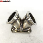 Emusa Ss Turbo Charger Flange Conversion Adapter T4 4-BOLT To Twin 2.5" V-band. Fixed Price $52.24.