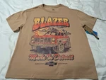 Nwt Chevy Blazer Made In Detroit Tee/w/graphics/tan/ Gm Official Licensed Sz. Fixed Price $13.99.