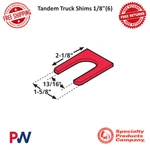 Spc Performance Tandem Truck Shims Set Of 1/8" Thickness #35062. Fixed Price $29.04.