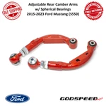 Godspeed Adj Rear Camber Arms W/ Spherical Bearing 15-23 Ford Mustang (S550). Fixed Price $185.00.