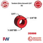 Spc Tandem Shim-kenwth 3/4" (6) Fits Kenworth Air Glide Eight Baggers #35006. Fixed Price $80.94.