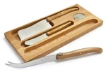 Cheese Knife Set Olive Wood Handle French Jean Dubost Box 3 Pc Country New. Fixed Price $22.95.
