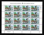 2012 Ireland Volvo Ocean Race Commemorative Stamps Sheetlet Plate 1A1A1A1A Mnh. Fixed Price $19.81.
