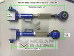 Megan Racing Adjustable Rear Camber Control Arms For Honda Crv Cr-v 07-11 New. Fixed Price $116.95.