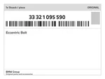 Genuine Bmw Eccentric Bolt 33-32-1-095-590 New. Fixed Price $24.35.
