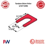 Spc Performance Tandem Shim-frtlnr 1/16" (100) Fits Freightliner Trucks #35064. Fixed Price $119.45.