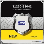 Genuine Toyota Clutch Disc Assembly 31250-33042. Fixed Price $142.00.