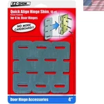 Versatile 15-PACK Ez-shim HS400BP 4" Hinge Shims Perfect Door Alignment Tool. Fixed Price $11.69.