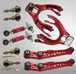 Red Front Rear Camber Lower Control Arm Bushing Kit Civic Integra DC2. Fixed Price $160.99.