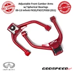 Godspeed Adjustable Front Camber Arms W/ Spherical Bearings Fits 09-13 Infiniti. Fixed Price $253.00.
