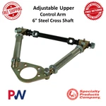 Spc Adj. Front Upper Control Arm - 6" Steel Cross Shaft 3.75" Sleeve Universal. Fixed Price $263.35.
