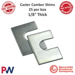 Spc Performance Caster Camber Shims 1/8" Thick Set Of 25 Universal Fit #47143. Fixed Price $33.85.