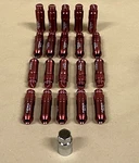 Nrg Steel Extended Locking Lug Nuts & Dust Cap Cover 12X1.5 Red Set Of 20 New. Fixed Price $102.90.