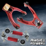 Red Front Upper Rear Adjustable Camber Suspension Kit Honda Civic 1996-2000 Ek. Fixed Price $103.49.