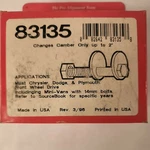Specialty Products Alignment Camber Bolt Kit #83135 Nib Usa. Fixed Price $25.95.
