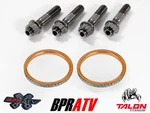 Rhino Grizzly 660 Titanium Exhaust Studs Gaskets Manifold Kit Set. Fixed Price $39.99.