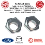Spc Front Caster Bushings +/- Degree Adj. Range For E-150, F-250, B2300, F-sd. Fixed Price $63.79.