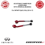 Godspeed Adj. Camber Rear Lower Arms Spherical Bearing For 14-15 Infiniti Q40. Fixed Price $143.00.