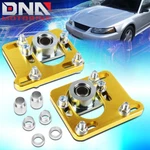 For 94-04 Mustang Gold Front +/- 2.5 Adjust Camber Caster Plates Alignment Kit. Fixed Price $66.95.