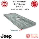 Spc Performance Zinz Axle Shims 2-1/2 Degree Taper Fits Jeep 72-86 Cjs #80599. Fixed Price $89.66.
