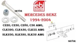 Mercedes C230 C280 CLK320 CLK430 SLK230 Febi Front Camber Alignment Kit. Fixed Price $43.33.