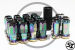 Project Kics R40 12X1.25 16+4 Pcs Neo Chrome Lug Nuts With Locks Acorn Open. Fixed Price $291.65.