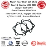 Spc Rear Shim Set Of 20 For Dodge Grand Caravan Voyager Sentra Routan C/v #71700. Fixed Price $152.81.