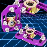 79-89 Ford Mustang Front Adjustable Camber/caster Plates Purple Left+right. Fixed Price $58.88.