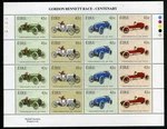 2003 Ireland Centenary Of Gordon Bennett Race Sheetlet Plate 1A1A1A1A1A Mnh. Fixed Price $15.15.
